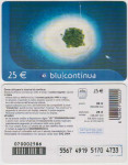 ITALIJA ITALY BON ZA MOBITEL 09 RICARICARD BLU CONTINUA 25 DIC 2004