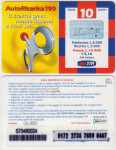 ITALIJA ITALY BON ZA MOBITEL 227A RICARICARD TIM BR AR-P Giu. 2003