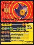 SLOVENIJA SLOVENIA 1998 TEL.KARTICA RDEČA MURKA 25 imp. ČIP: 3 T