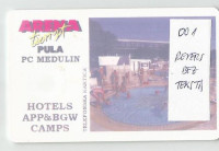 tel.kartica Dvigrad - Bazen , na reversu samo čip- bez teksta