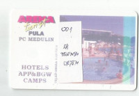 tel.kartica - Dvigrad -Bazen sa  zelenom  crtom na aversu