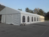 ŠATOR ALUMINIJSKI NOV 10x30 M bočna visina 3 m  850g/m2