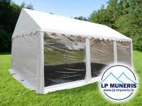 Šatori / Šator za zabavu, 4x6m, PVC 500 g/m2, Panorama prozori