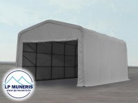 Skladišni šator Wikinger, 5X10M, PVC 720 g/m2, ulaz 4,3m, novo