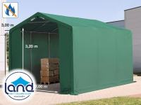 Skladišni šatori Prime, 3x6m, PATENT ZATVARAČ, ulaz 3m, PVC 720 g/m2