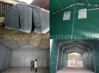 Skladišni šator 8 m x 8 m, PVC 550 g/m2, ulaz 3m