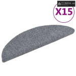 Prostirke za stepenice, samoljepljive, 15 kom, 56x17x3 cm, svijetlo si