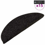 Ljepljivi tepisi za stepenice 15 kom 56x17x3 cm antracit - Antracit 56