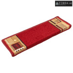Ljepljivi tepisi za stepenice 15 kom 65x21x4 cm crveni - Crvena 15 Pra