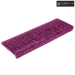 Prostirke za stepenice 10 kom 65x21x4 cm ljubičaste pravokutne rubove