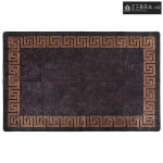 Perivi tepih 80 x 150 cm crno-zlatni - Crna 80 x 150 cm