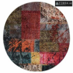 Perivi tepih s patchworkom φ 120 cm raznobojni - Patchwork Ø 120 cm