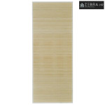 Pravokutni tepih od prirodnog bambusa 80 x 200 cm - Prirodna 80 x 200