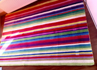 Tepih, vuneni, prugasti 140x200 cm