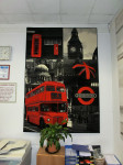 Strojni tepih s motivima Londona, dimenzija 160x230 cm