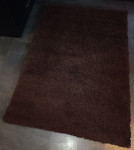 Tepih "čupavac" | Tamno smeđi | 160 x 230 cm