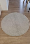 Tepih okrugli 130 cm krem boja