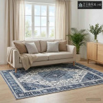 Tepih ORIZ Tamno plava 140 x 200 cm 100% poliester - Tamno plava 140 x