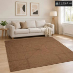 Tepih za područje Siva 240 x 240 cm Juta - 240 x 240 cm Siva