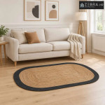 Tepih za područje Tamnosiva 100 x 152 cm Juta - Tamnosiva 100 x 152 cm