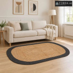 Tepih za područje Tamnosiva 122 x 183 cm Juta - Tamnosiva 122 x 183 cm