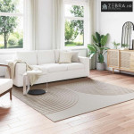 Tepisi za područja Četvrtasti Krema 240 x 240 cm