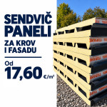 Sendvič paneli za krov i fasadu - od 17,60 €/m²