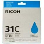 Tinta Ricoh GC31C / 405689 / Aficio GXE 2600, 3000, 3300, 3350 - cijan