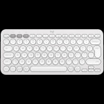 Bežična tipkovnica LOGITECH Pebble Keys 2 K380s Multi-Device, bijela