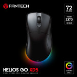 HELIOS GO XD5 PRO BEŽIČNI MIŠ GAMING FANTECH CRNI