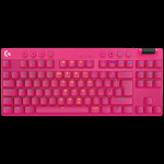 Mehanička gaming tipkovnica LOGITECH G PRO X TKL LIGHTSPEED - MAGENTA