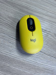 Miš LOGITECH POP, bežični, optički, 1000dpi, USB, BT, žuto-crni