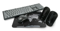 4in1 Natec Tetra wireless set keyboard + mouse + speakers + US pad