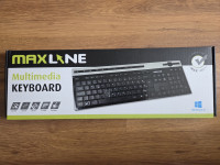 Tipkovnica MAXLINE KB2930 (HR tipke, crna/srebrna)