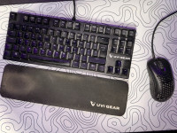 UVI Gear tipkovnica + miš + naslon za ruke – ispravno