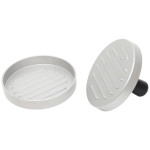 home Preša za hamburgere, rebrasti aluminij, promjer 115 mm - GRT06 61