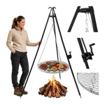 KAMINER vrtni tripod roštilj s inox rešetkom 70 cm