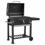 MIRPOL MIR4525 Premium roštilj na ugljen s poklopcem – vrtni BBQ rošti