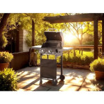Plinski Roštilj sa dva plamenika 5.4kW - Dvostruki INOX Plamenik, 2 Ro