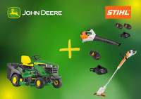 TRAKTOR KOSILICA John Deere X167R-HYDRO-2 CILINDAR-KOŠARA-107cm