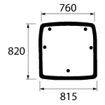 Staklo šibera Hurlimann, Lamborghini, Same, Deutz 0.010.6476.0/10