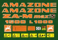 Naljepnice za poljoprivredne strojeve AMAZONE ZA-M 1500 MAXIS