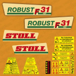 Zamjenske naljepnice za poljoprivredni stroj Stoll Robust F31 HDP