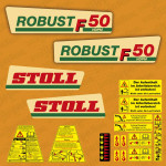 Zamjenske naljepnice za poljoprivredni stroj Stoll Robust F50 HDPM