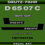Zamjenske naljepnice za traktor Deutz Fahr D 65-07 C