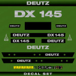 Zamjenske naljepnice za traktor Deutz Fahr DX 145