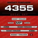 Zamjenske naljepnice za traktor Massey Ferguson 4355
