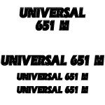 Zamjenske naljepnice za traktor Universal 651 M