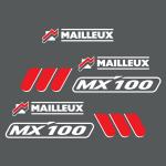 Zamjenske naljepnice za utovarivač Mailleux MX 100