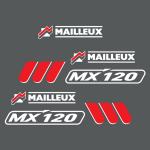 Zamjenske naljepnice za utovarivač Mailleux MX 120